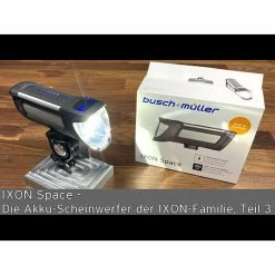 Busch & Müller Busch + M&uuml;ller Scheinwerfer Akku, IXON SPACE 150 Lux, 196L, He5 -Beleuchtung Set Verkäufe busch mueller scheinwerfer akku ixon space 150 lux 196l he53
