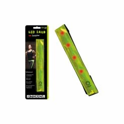 FASI LED Band Leucht-Reflexband Gelb Inkl. CR-2032 Batterie