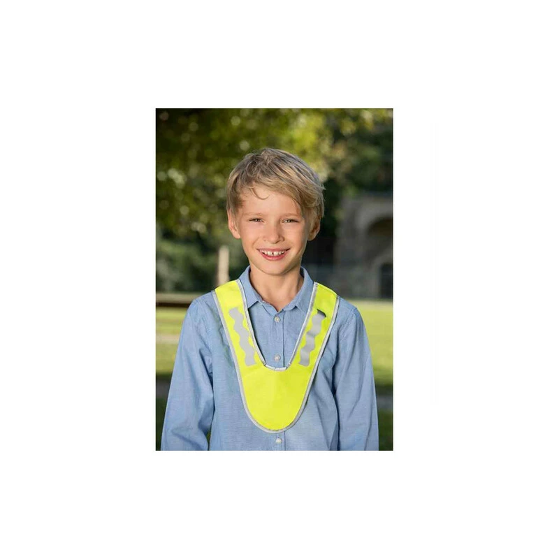 FASI Reflex-Sicherheitskragen Für Kinder EN13356 Gelb 4 FASI Reflex-Sicherheitskragen Für Kinder EN13356 Gelb – Bild 2