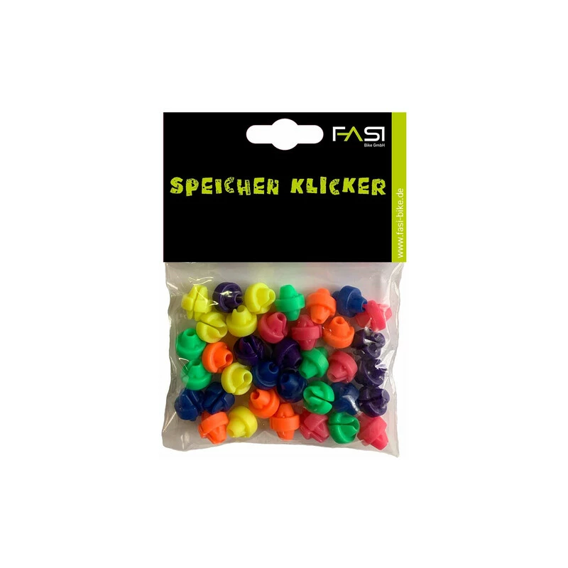 FASI Speichenklicker Beutel à 36 Stück O. Reflektoren, Farblich Sortiert 3 FASI Speichenklicker Beutel à 36 Stück O. Reflektoren, Farblich Sortiert