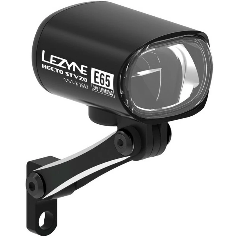 Lezyne Voderlicht E-Bike Hecto STVZO E65 Black, 65Lux, 210Lm, 130cm Wire 3 Lezyne Voderlicht E-Bike Hecto STVZO E65 Black, 65Lux, 210Lm, 130cm Wire