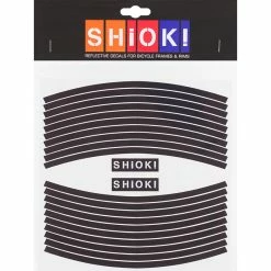 SHIOK! Reflektor Folienset Straight Schwarz 1 Bogen, F&uuml;r Die Felgen