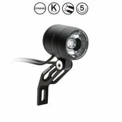 Supernova E3 PURE 3 Scheinwerfer, 205lm, Schwarz Matt Tagfahr- Und Standlicht, Terraflux2 Linse, Mit Gabelhalterung, Kabel F&uuml;r R&uuml;cklicht Vorhanden