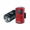 Topeak Mini USB Combo WhiteLite &amp; Redlite USB Lichtset Mit Mini USB Ladeport, Mit Gummiband