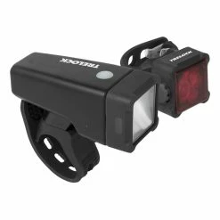Trelock Beleuchtungs-Set LS 270 TORCH + LS 260 REAR SQUARELINE 4 LED