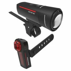 Trelock Beleuchtungs-Set LS 600 I-GO VECTOR 60 + LS 740 I-GO VECTOR REAR